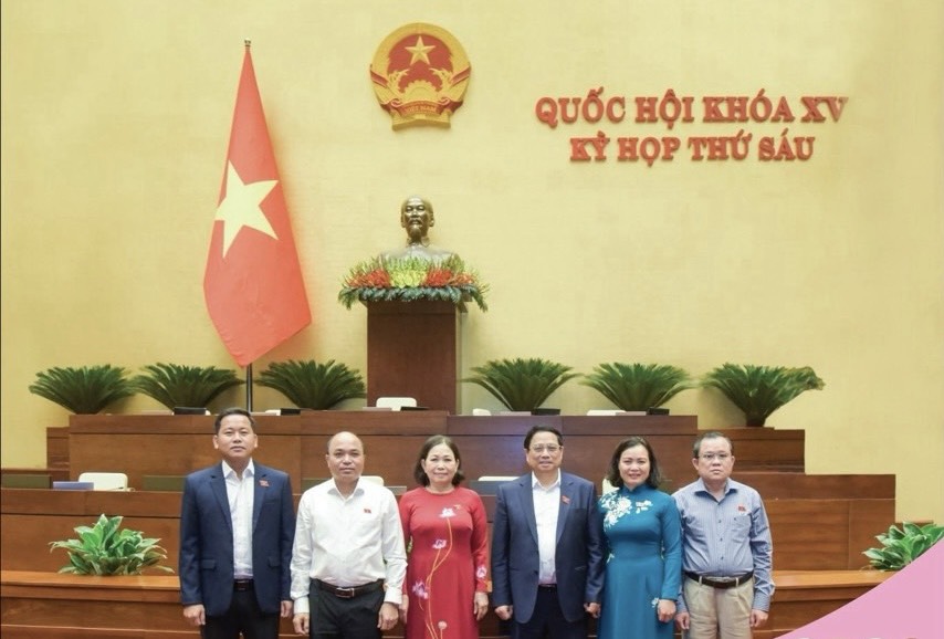 Đoàn ĐBQH Bà Rịa-Vũng Tàu chụp ảnh lưu niệm với Lãnh đạo Chính phủ tại Kỳ họp