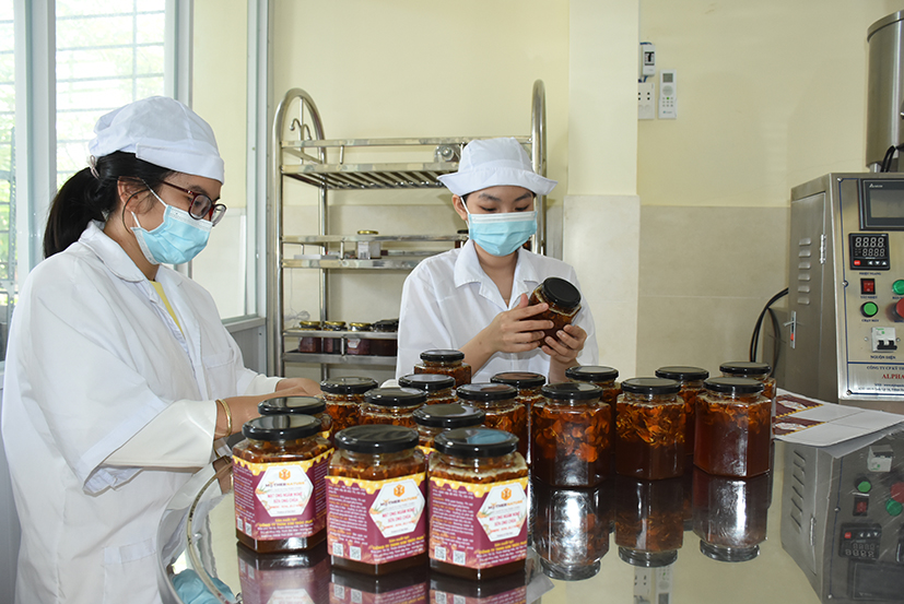 Sản phẩm mật ong nguyên chất, mật ong chanh gừng của Công ty TNHH Kim Cúc Plus (xã Tân Hải, TX.Phú Mỹ) được công nhận sản phẩm công nghiệp nông thôn tiêu biểu 2022.