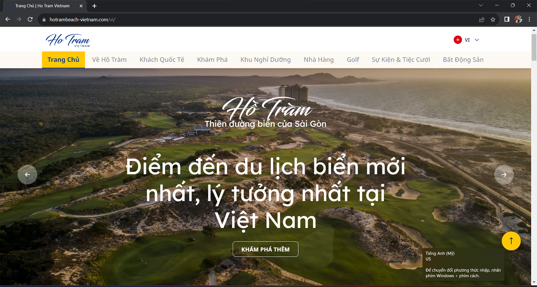 Ra mắt website quảng bá điểm đến Hồ Tràm