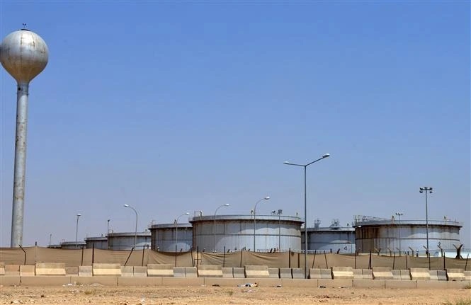 Cơ sở khai thác dầu của Công ty dầu Aramco ở Riyadh (Saudi Arabia).