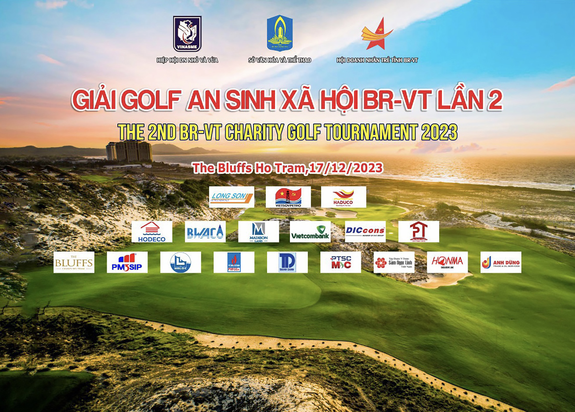 Giải golf an sinh xã hội lần II năm 2023 nhận được sự đồng hành của nhiều DN, nhà tài trợ trên địa bàn tỉnh.