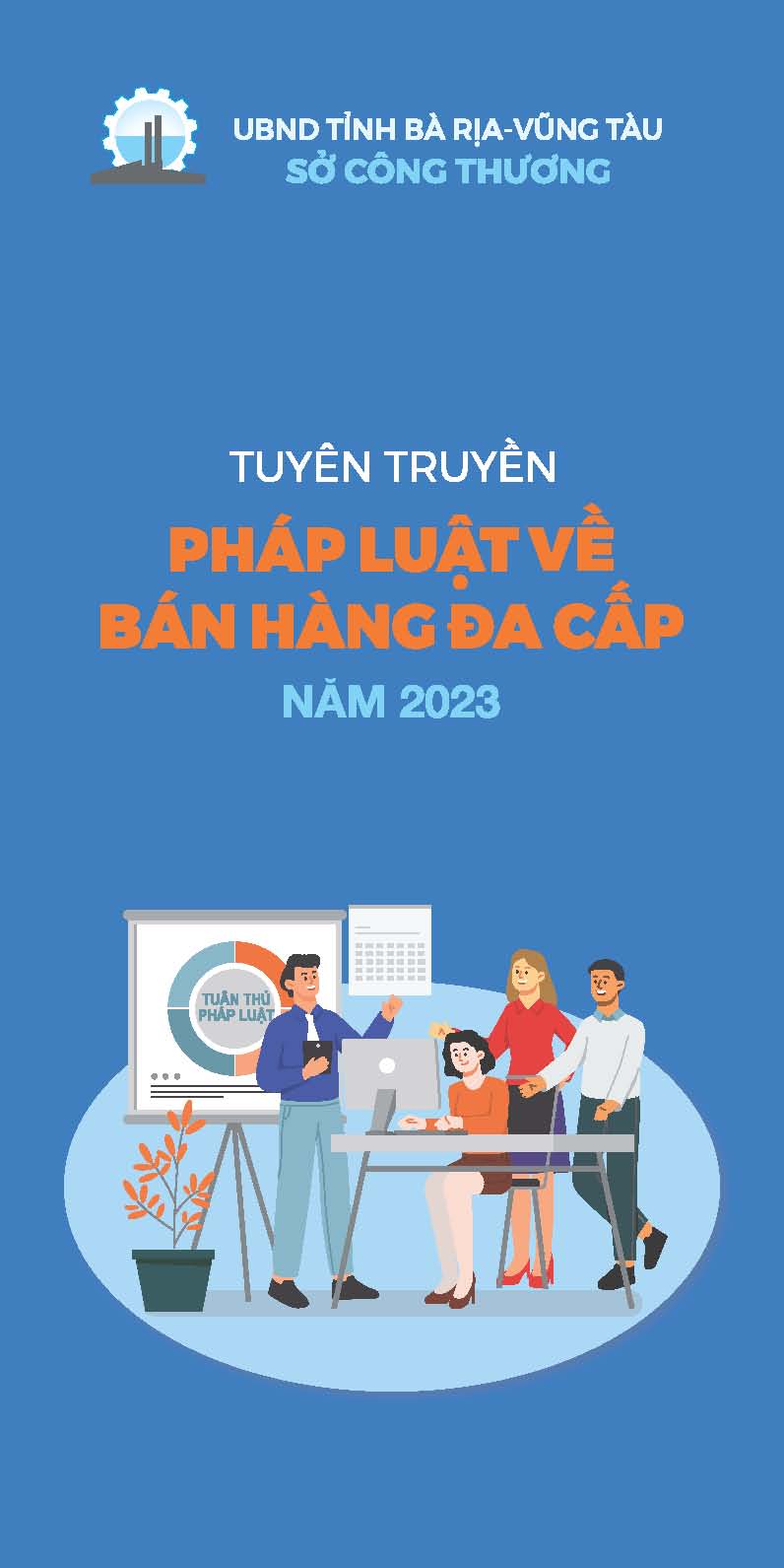 Bìa sách “Tuyên truyền pháp luật về bán hàng đa cấp năm 2023”