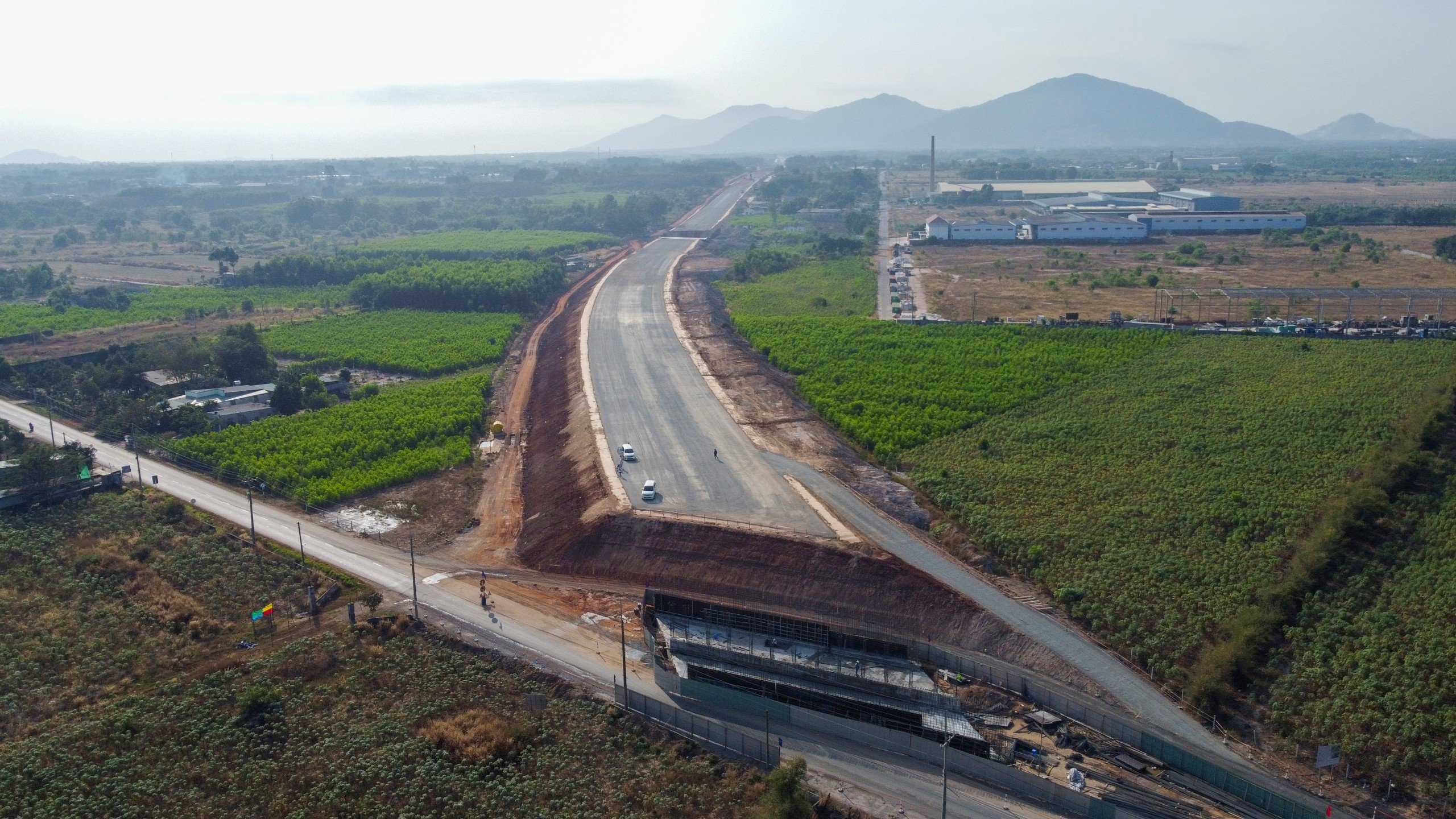 Tuyến đường cao tốc Biên Hòa - Vũng Tàu đã nên hình.