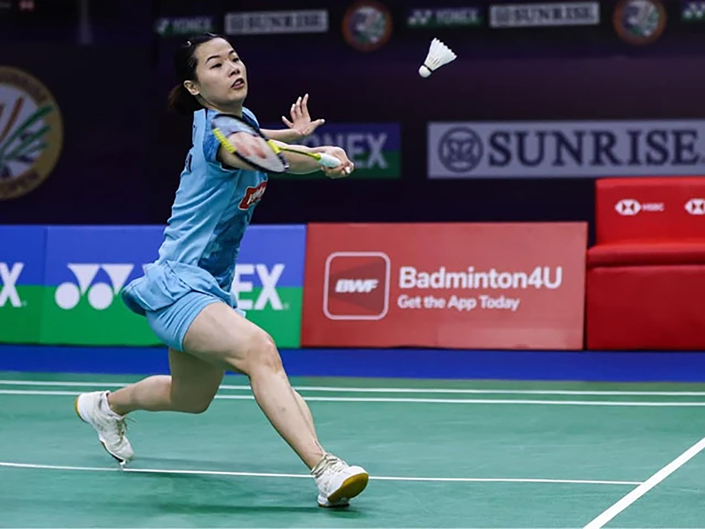Thùy Linh thua tay vợt người Trung Quốc Gao Fang Jie.