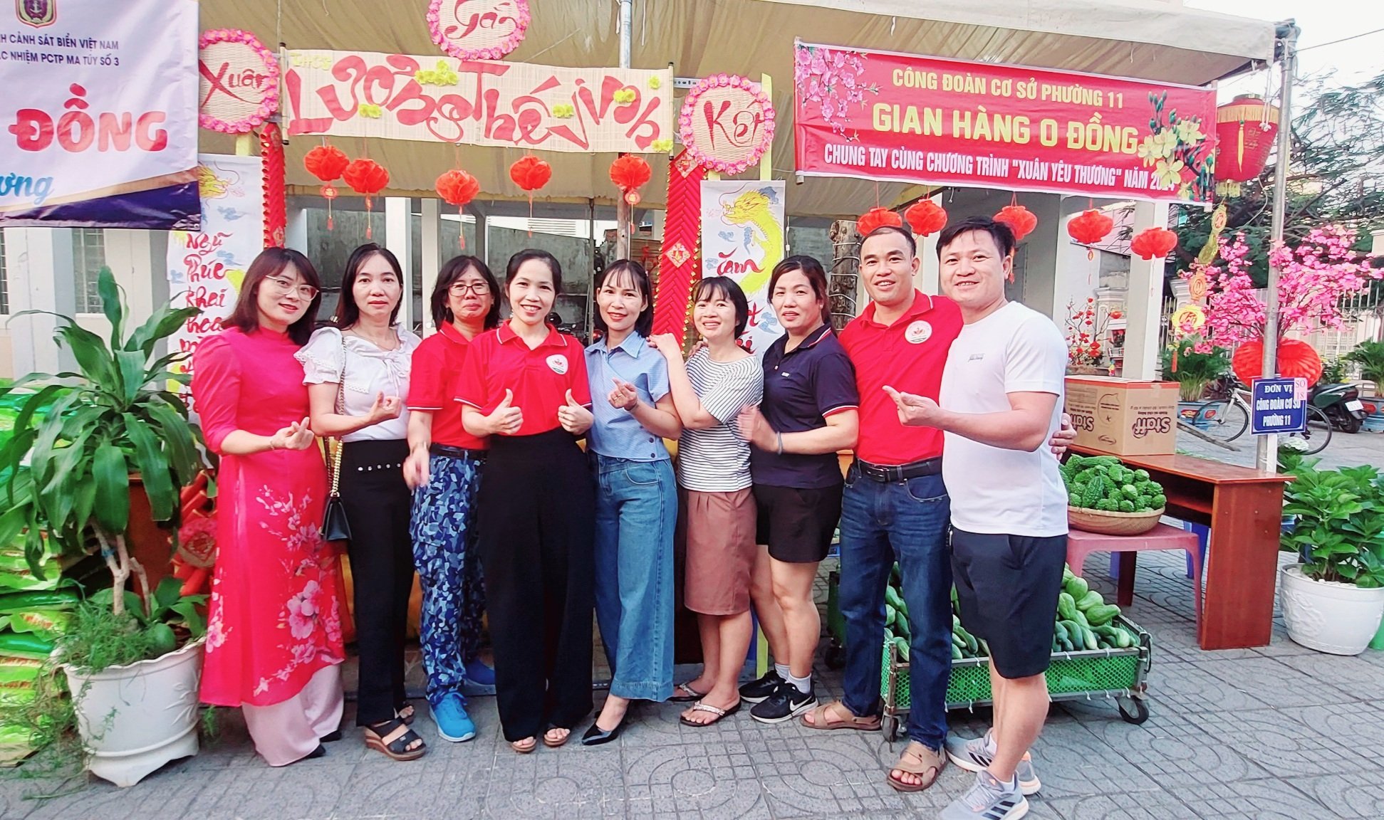 Trường THCS Lương Thế Vinh tham gia Phiên chợ 0 đồng của UBND Phường 11 (TP. Vũng Tàu).