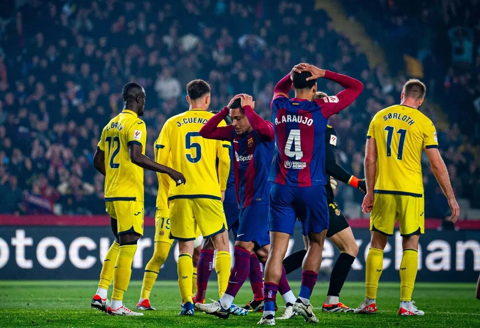 Với trận thua này, Barcelona ngày càng đuối trong cuộc đua vô địch.