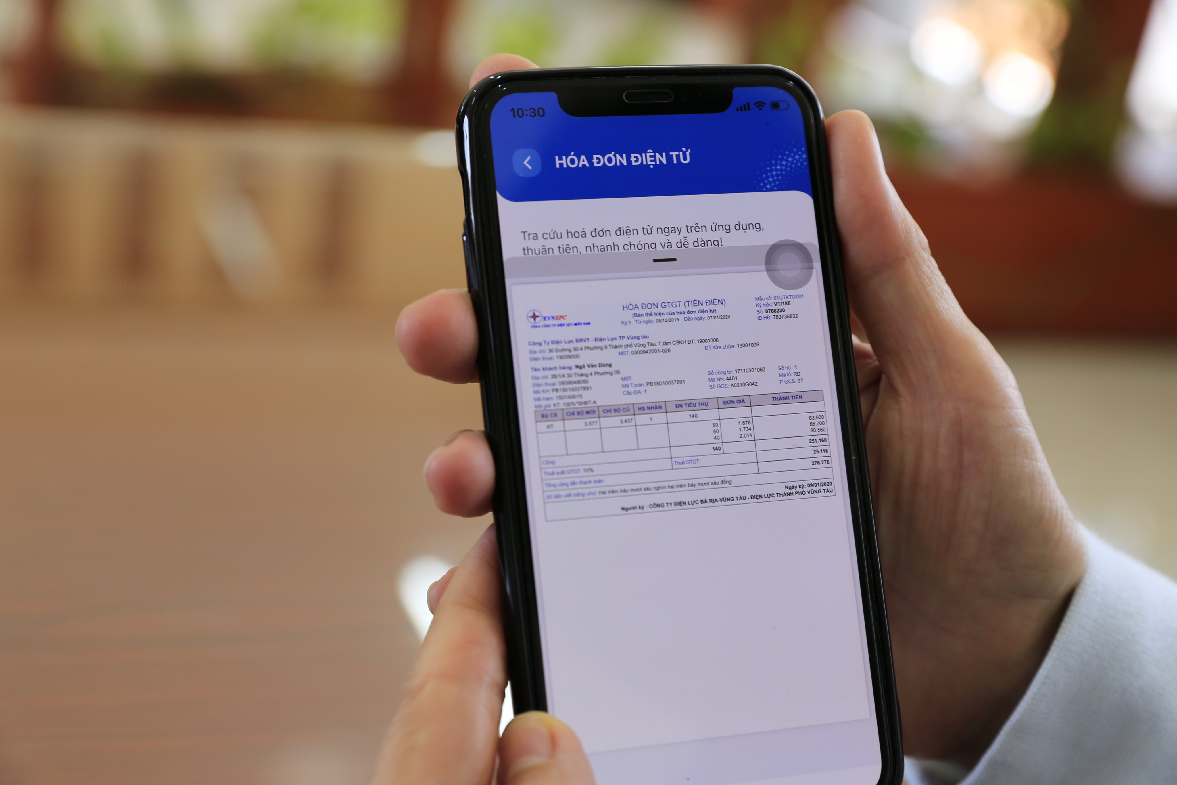 Điện lực sẽ gửi hóa đơn đến khách hàng khi có yêu cầu