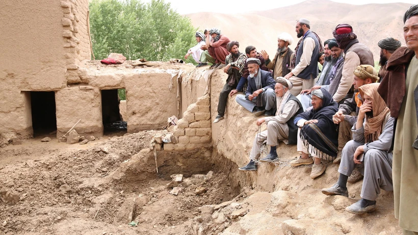 Nhiều ngôi nhà bị sập sau những trận mưa lớn tại tỉnh Ghor, Afghanistan.