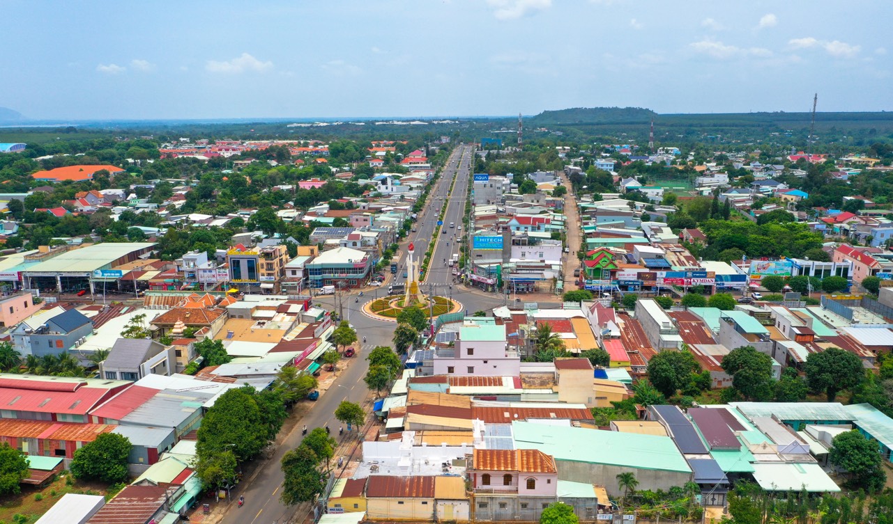 Toàn cảnh trung tâm TT.Ngãi Giao, huyện Châu Đức.