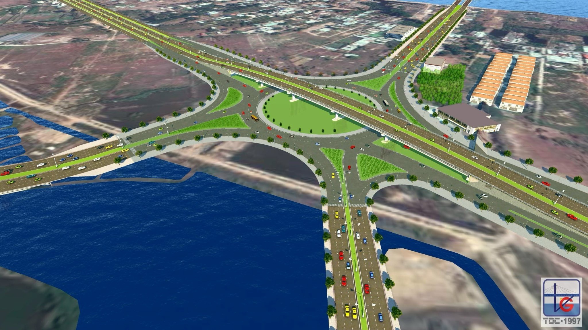 Phối cảnh dự án đường nối cao tốc Biên Hòa - Vũng Tàu.