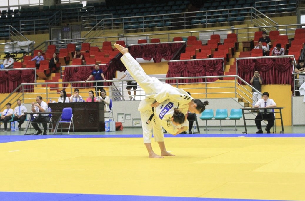 VĐV của Bà Rịa - Vũng Tàu thi đấu tại giải vô địch các câu lạc bộ judo Quốc gia.