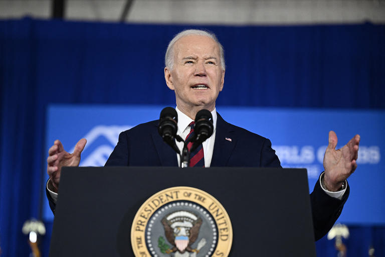 Tổng thống Mỹ Joe Biden phát biểu tại Milwaukee, Wisconsin.
