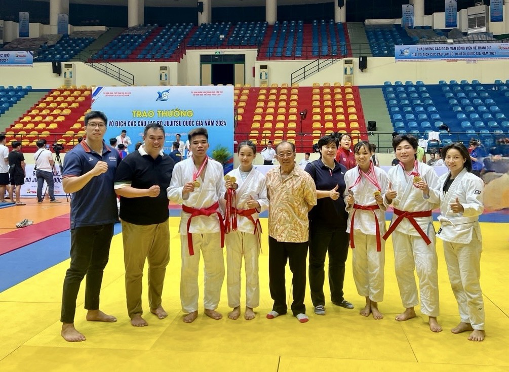 Đoàn Bà Rịa - Vũng Tàu tham dự giải vô địch các CLB jujitsu quốc gia năm 2024.