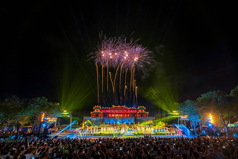 Khai mạc Festival Huế 2023. (Ảnh: Báo Thừa Thiên Huế).