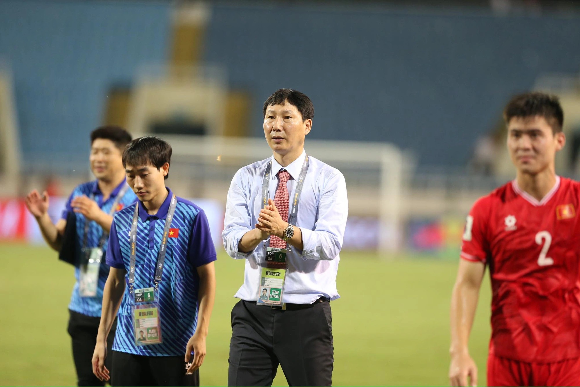 Thầy trò Kim Sang-sik còn nhiều việc phải làm sau khi dừng bước ở vòng loại World Cup 2026.