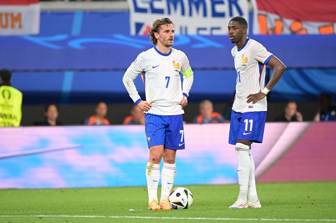 Griezmann và Dembele đều dứt điểm không tốt tại EURO 2024.