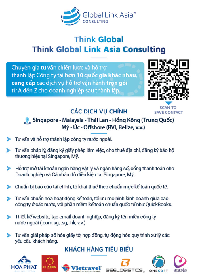 Chuyên gia Global Link Asia Consulting - tư vấn chiến lược và hỗ trợ thành lập công ty nước ngoài