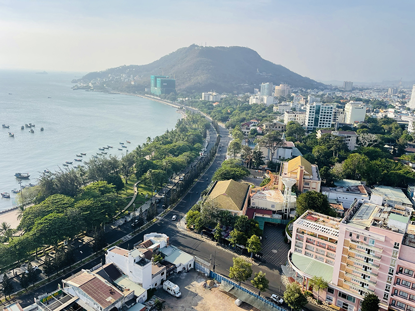 Đường từ Quang Trung - Hạ Long (TP. Vũng Tàu) nơi diễn ra sự kiện.