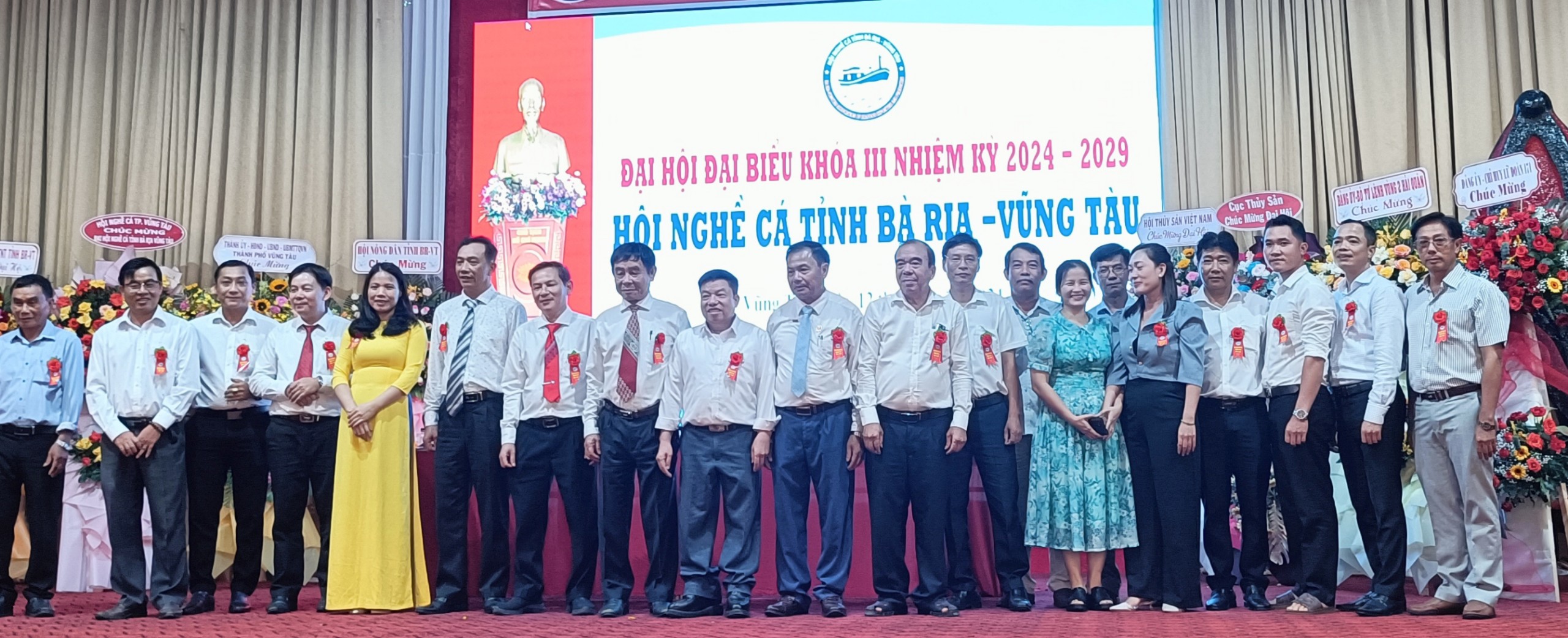 Ban Chấp hành Hội Thủy sản tỉnh Bà Rịa - Vũng Tàu, khóa III, nhiệm kỳ 2024-2029 ra mắt Đại hôi.