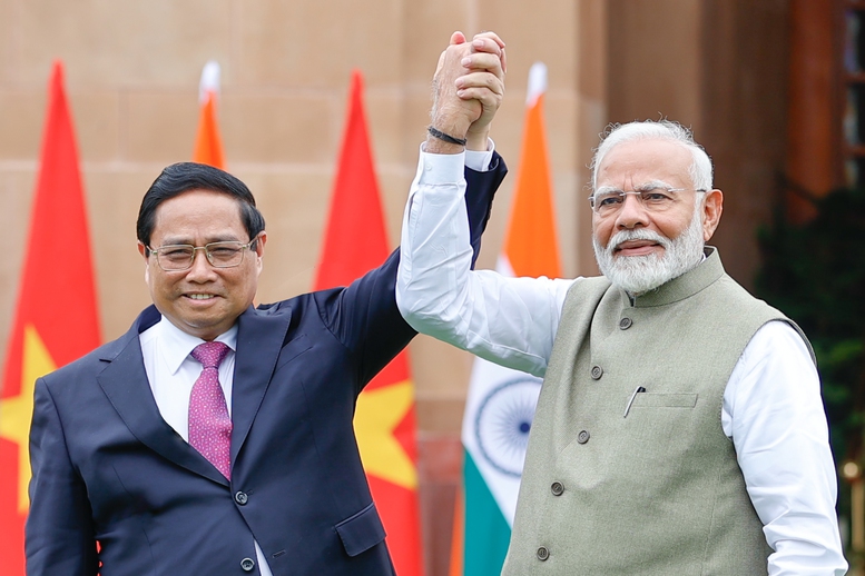 Thủ tướng Phạm Minh Chính và Thủ tướng Ấn Độ Narendra Modi.