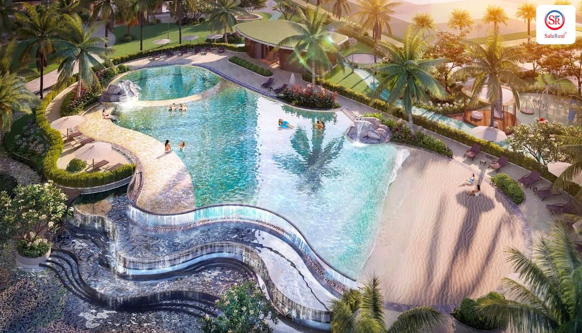 Hồ bơi đa tầng đem đến nơi bơi lội độc đáo và đẳng cấp cho cư dân The Opus One