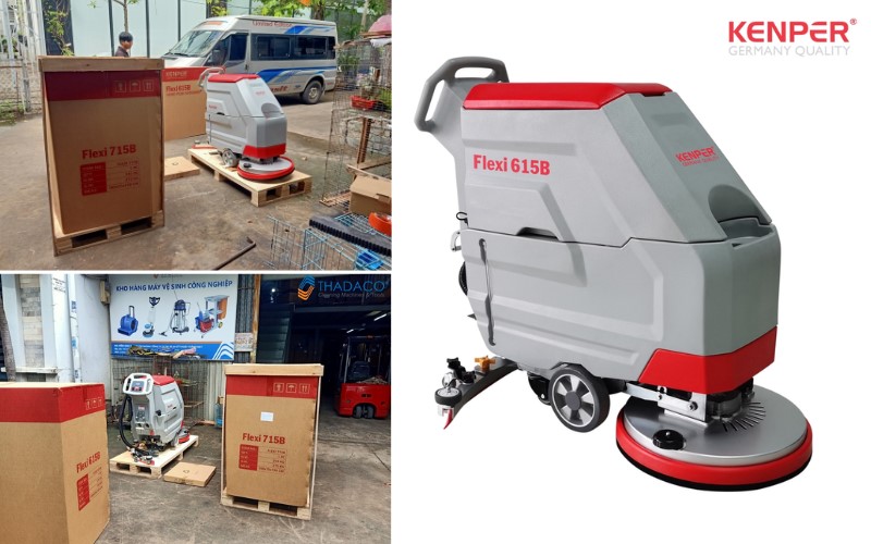 Máy chà sàn liên hợp Kenper Flexi 615B phù hợp cho  khách sạn, nhà hàng, nhà xưởng