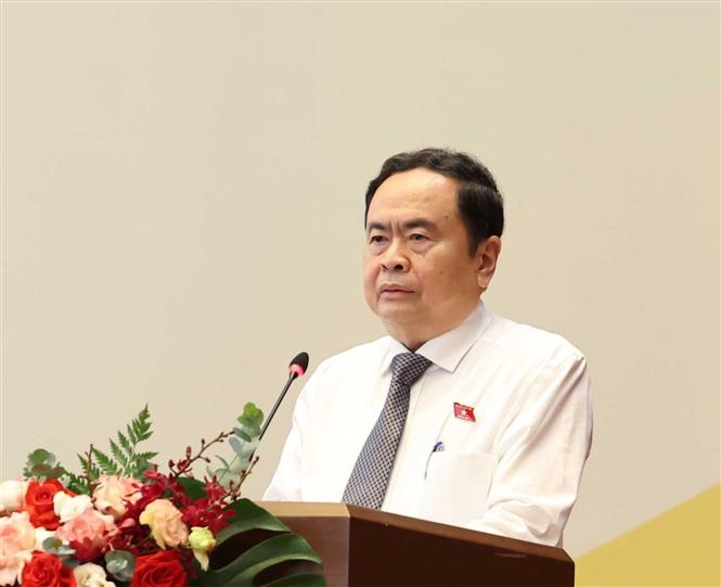 Chủ tịch Quốc hội Trần Thanh Mẫn phát biểu khai mạc Hội nghị.
