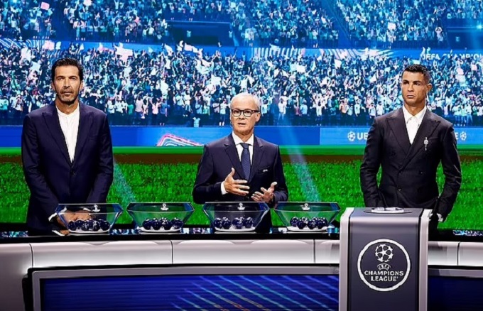 Lễ bốc thăm Champions League 2024/25.