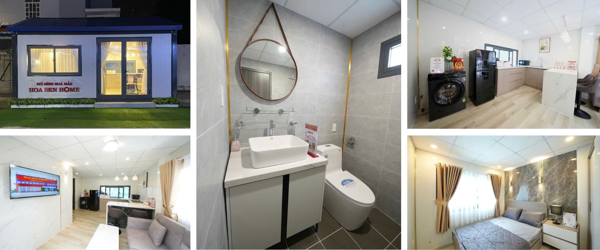 Mô hình nhà mẫu sử dụng sản phẩm Hoa Sen Home sẽ mang trải nghiệm thực tế dành cho khách tham quan