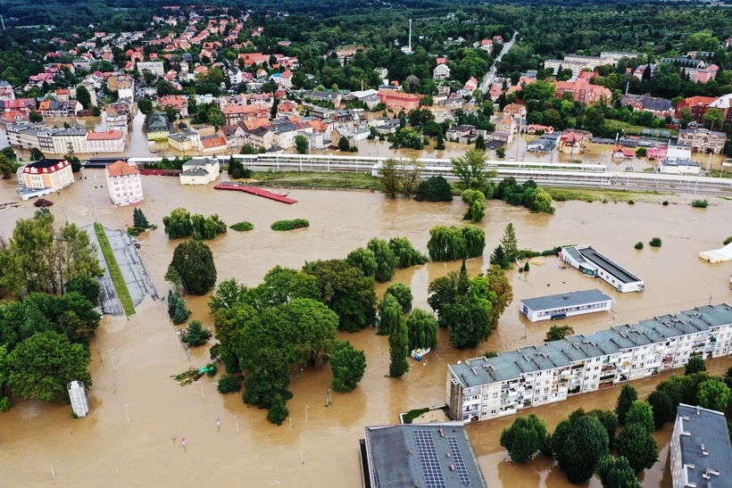 Ngập lụt tại Klodzko, Tây Nam Ba Lan ngày 15/9/2024.