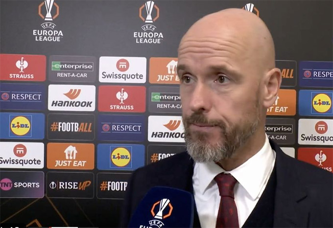 HLV Erik ten Hag chỉ biết lặp đi lặp lại 