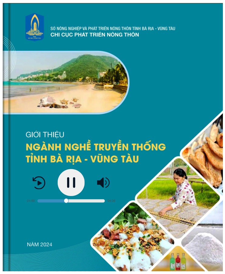 Bìa sách Giới thiệu ngành nghề truyền thống tỉnh Bà Rịa - Vũng Tàu