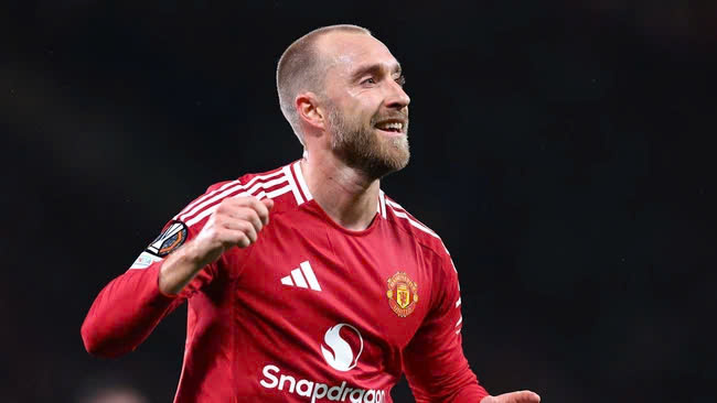 Eriksen đang chơi cực hay trong màu áo Manchester United thời gian gần đây.