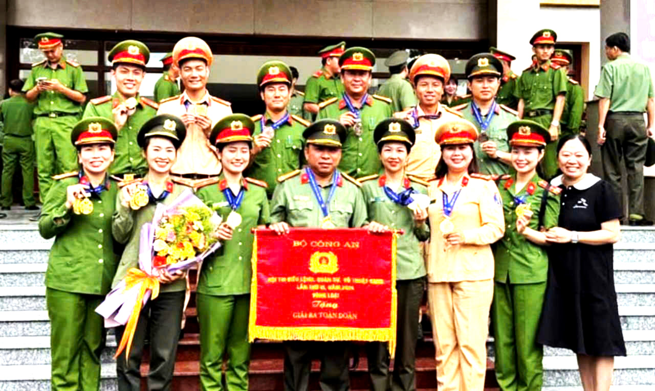 Đội Công an tỉnh Bà Rịa-Vũng Tàu xuất sắc đạt giải Ba toàn đoàn.