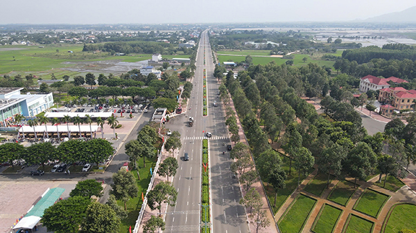 Huyện Đất Đỏ ngày càng khang trang, xanh, sạch, đẹp.