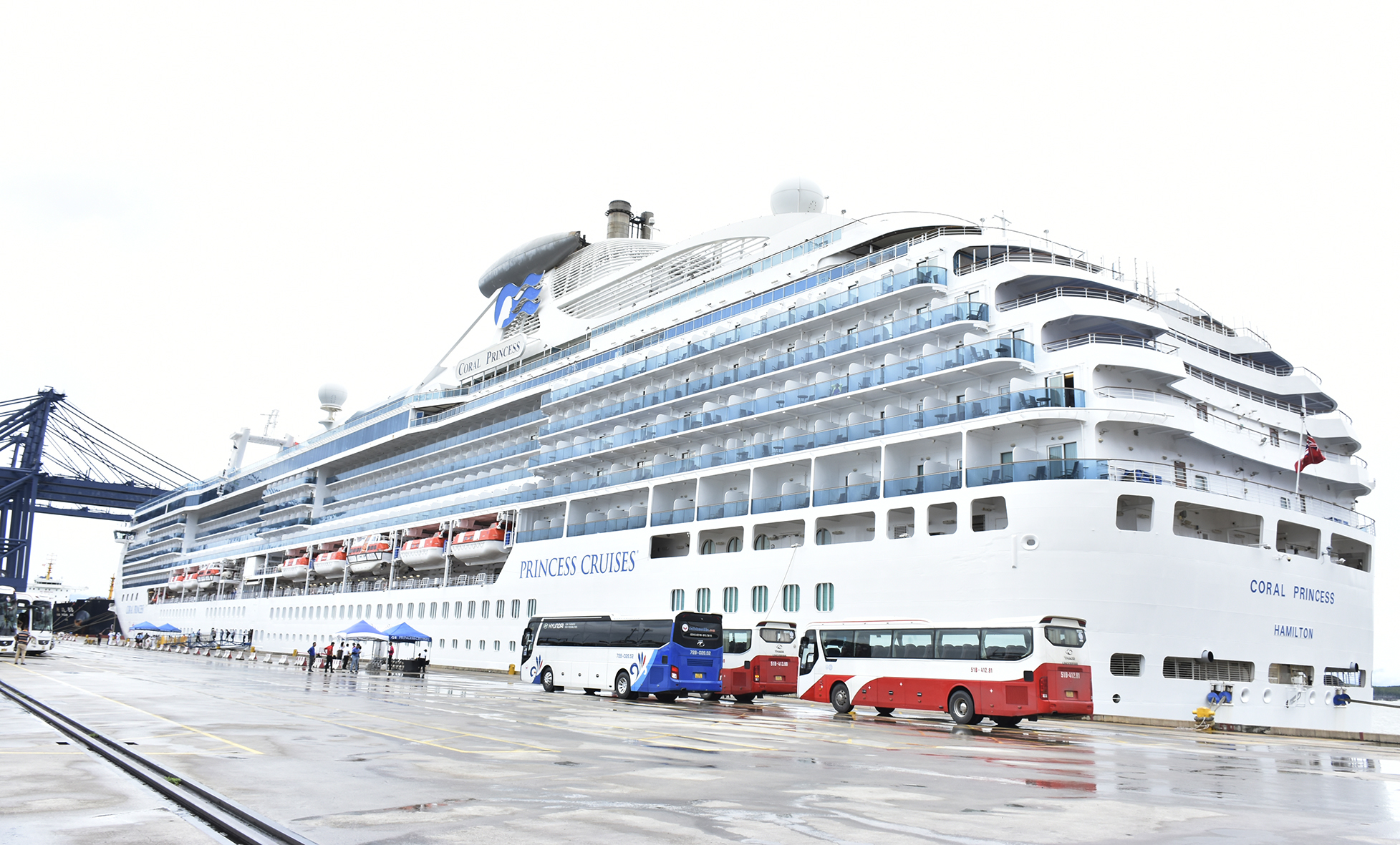 Tàu Coral Princess cập cảng SSIT ngày 22/10.