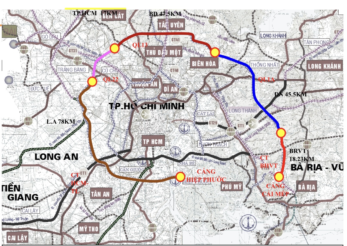 Tổng quan đường Vành Đai 4, TP. Hồ Chí Minh.