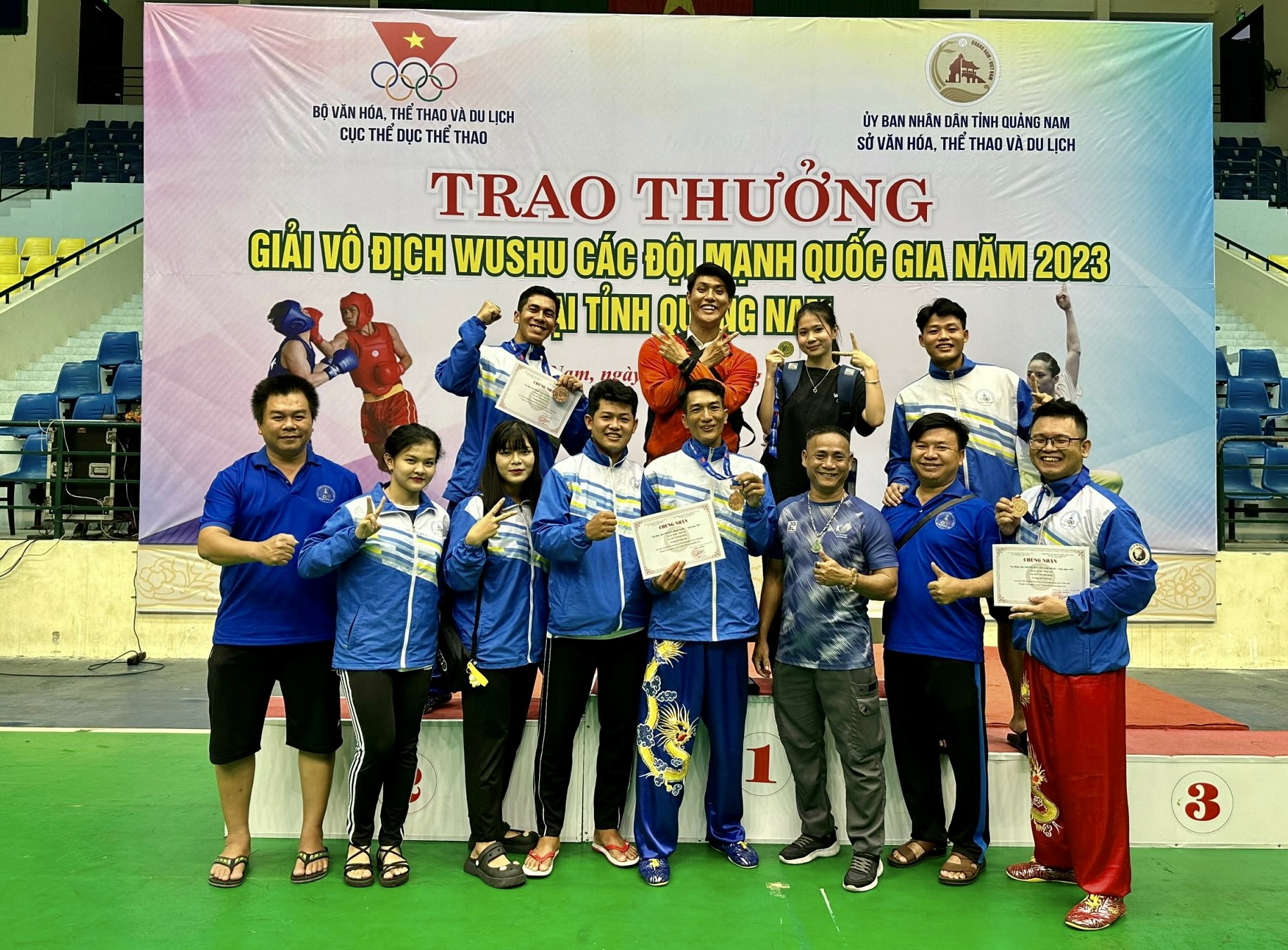 Đội tuyển wushu tỉnh dần khẳng định chỗ đứng sau 8 năm thành lập.