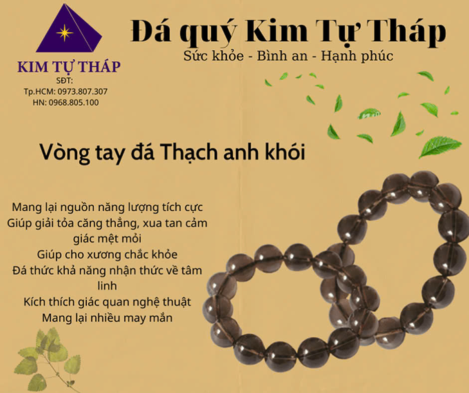 Công dụng của Vòng Đá Thạch Anh Ám Khói phong thủy – Shop chuyên bán Vòng Thạch Anh Khói ở Tp.HCM