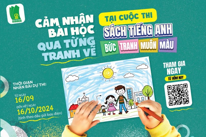 Học sinh Bà Rịa - Vũng Tàu đạt 17 giải cuộc thi vẽ Sách Tiếng Anh - Bức tranh muôn màu