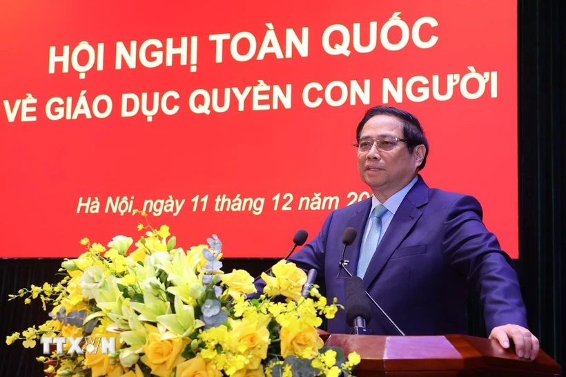 Thủ tướng Phạm Minh Chính phát biểu kết luận hội nghị.
