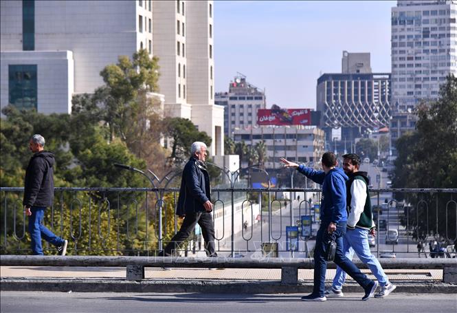 Người dân tại thủ đô Damascus, Syria.