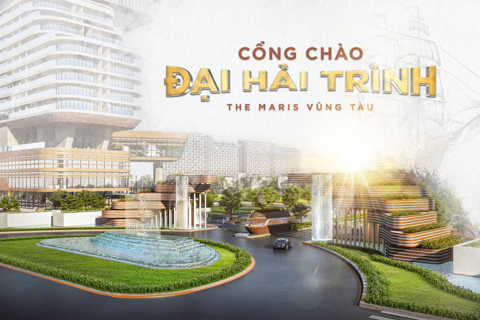 Cổng chào Đại hải trình The Maris Vũng Tàu.