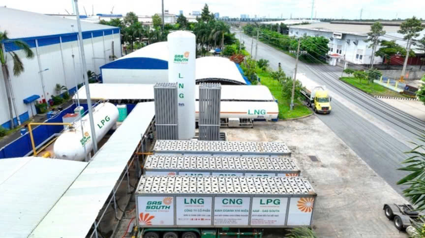 Trạm cấp tích hợp LPG, CNG và LNG tại khách hàng của Gas South