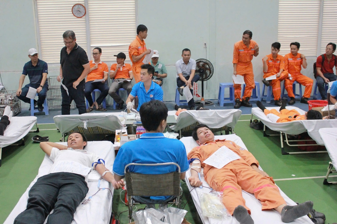 Hiến máu tình nguyện là hoạt động thường xuyên  của Công ty Nhiệt điện Phú Mỹ.