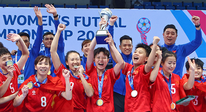 Sau chức vô địch giải Futsal nữ Đông Nam Á 2024, đội tuyển Futsal nữ Việt Nam hướng tới mục tiêu giành vé dự World Cup trong năm 2025.