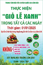 Côn Đảo triển khai đồng loạt chiến dịch Giỏ lễ xanh