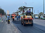 Hoàn thành thảm nhựa đường Thùy Vân