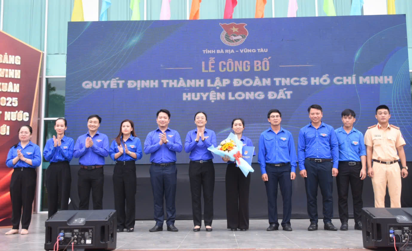 Ra mắt BCH lâm thời Đoàn TNCS Hồ Chí Minh huyện Long Đất