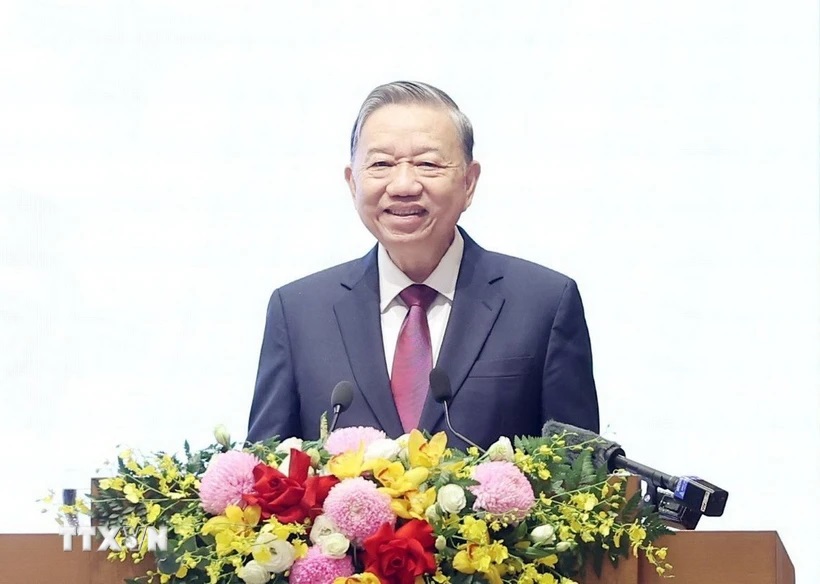 Tổng Bí thư Tô Lâm phát biểu chỉ đạo.